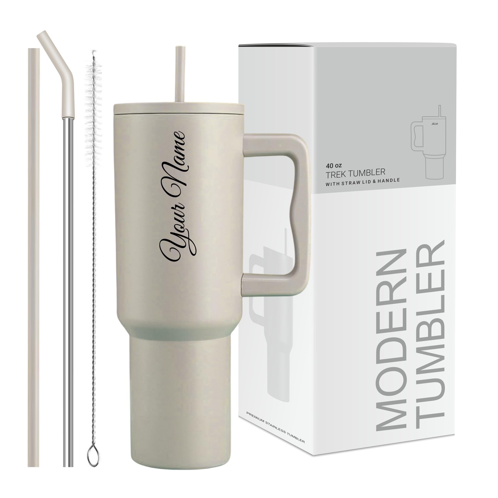 COMFYPOT Stainless Steel Tumbler with Lid & Straw, 100% Leakproof Tumblers with Handle, Sipper for Office,Gym & Outdoors 1200ml Tumbler