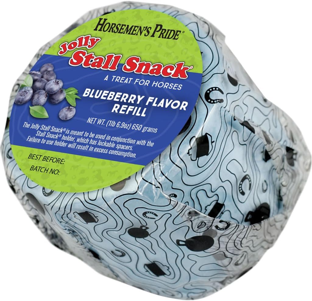 Horsemen's Pride Stall Snack Treat Refill for Horses; Blueberry Flavor