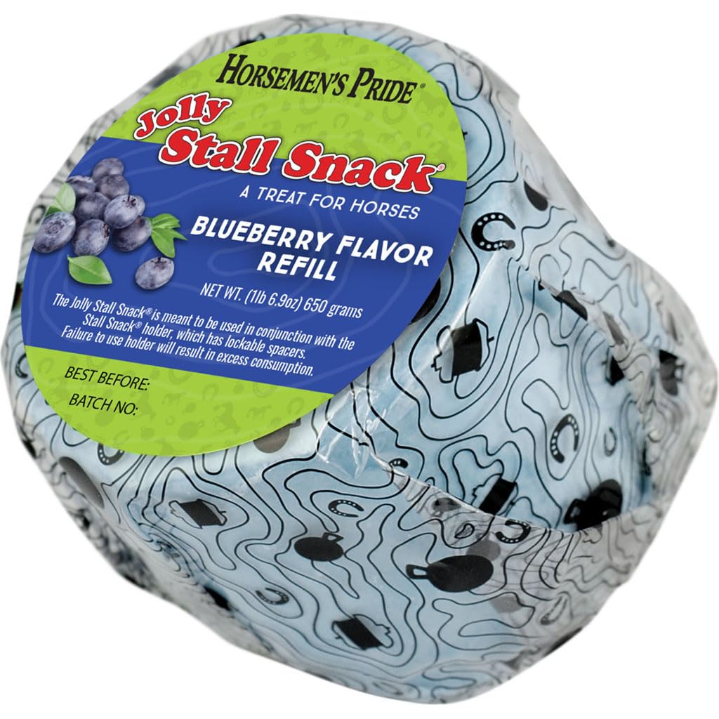 Horsemen's Pride Stall Snack Treat Refill for Horses; Blueberry Flavor