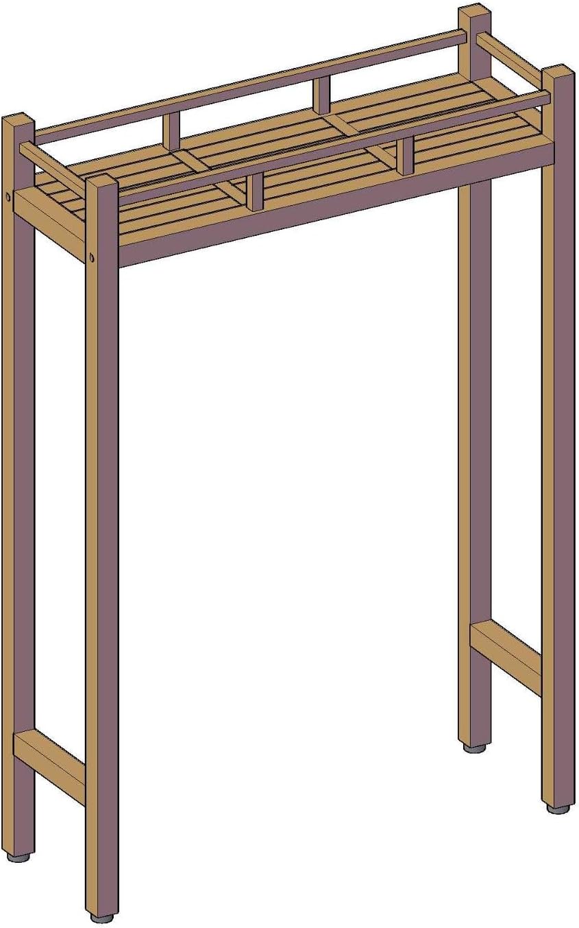 AquaTeak Patented Sula Teak Over-Commode Storage