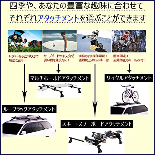 Amazon | ジムニー対応 JB23W ベースキャリアセット ルーフレール有車  