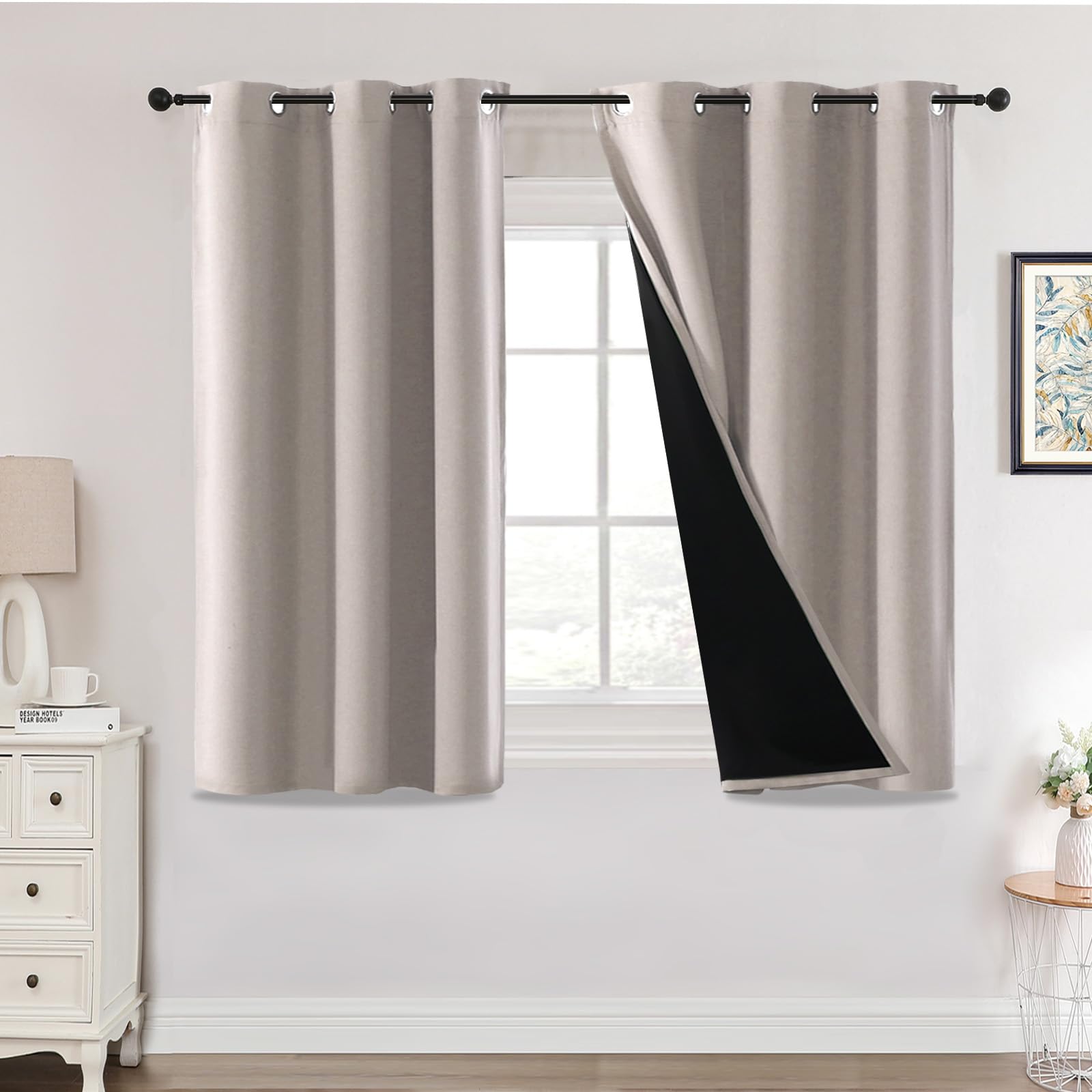 H.Versailtex Blackout Curtains, Thermal Insulated & Warm Protecting