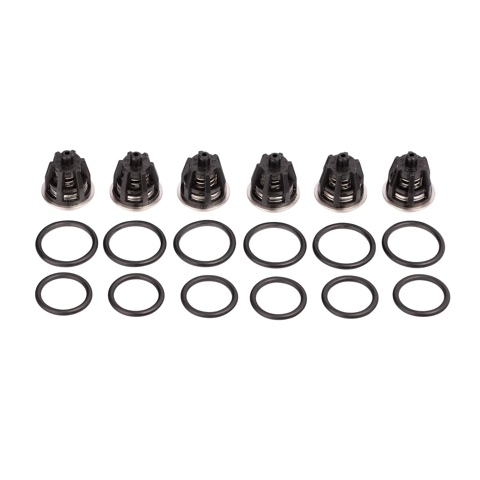 Kit 1 kit de reparación de válvula de repuesto completo compatible con bomba general y bomba interbomba (ver descripción para modelos), fabricado en Italia, supera las normas OEM