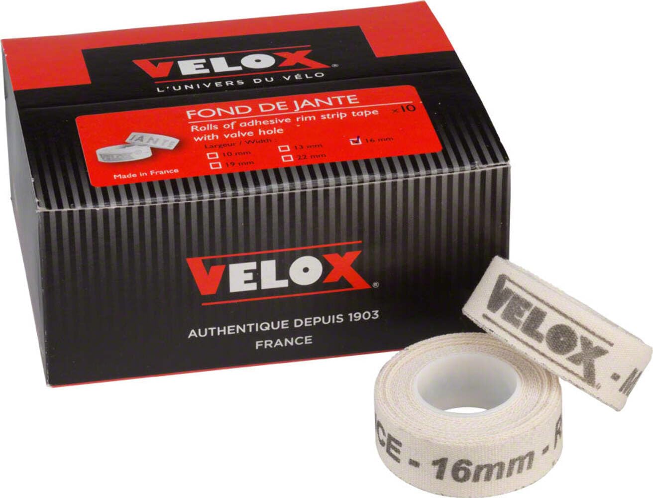 Velox Rim Strip, Rim Tape-Box of 10 (22-mm)