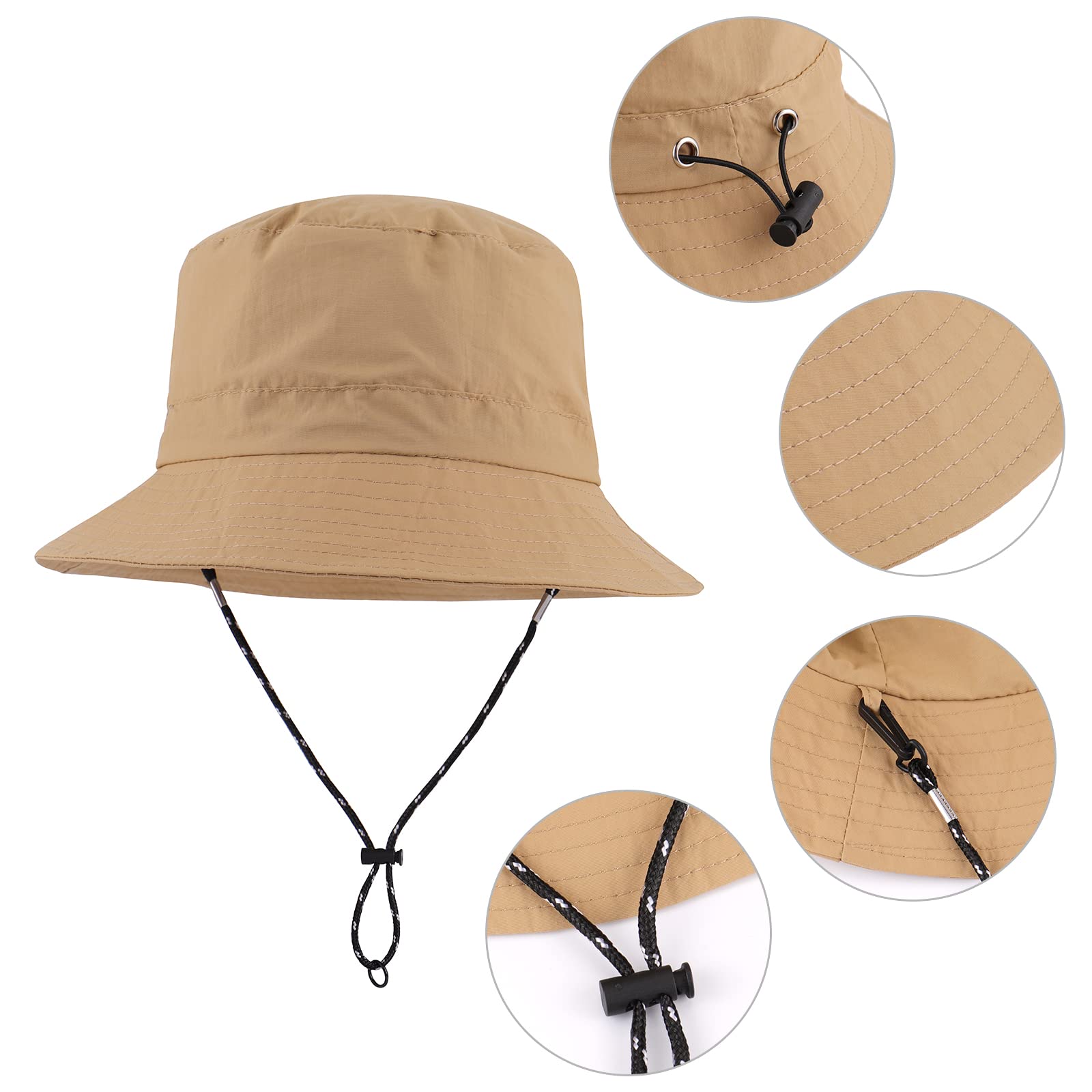 MK MATT KEELY Kapelusz przeciwsłoneczny dla mężczyzn kobiet letni UPF 50+ kapelusz Boonie składany outdoorowy wodoodporny kapelusz typu bucket z szerokim rondem
