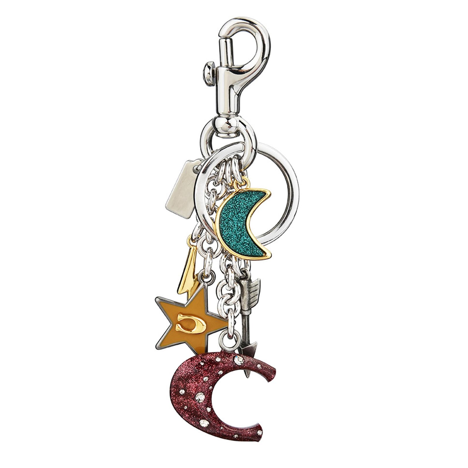 Xnqelerate Unisex Gold Bag Charms, Metal Keychain Purse Charms, Car Keychain For Women, For Tote Bags, Birthday(Golden Star)