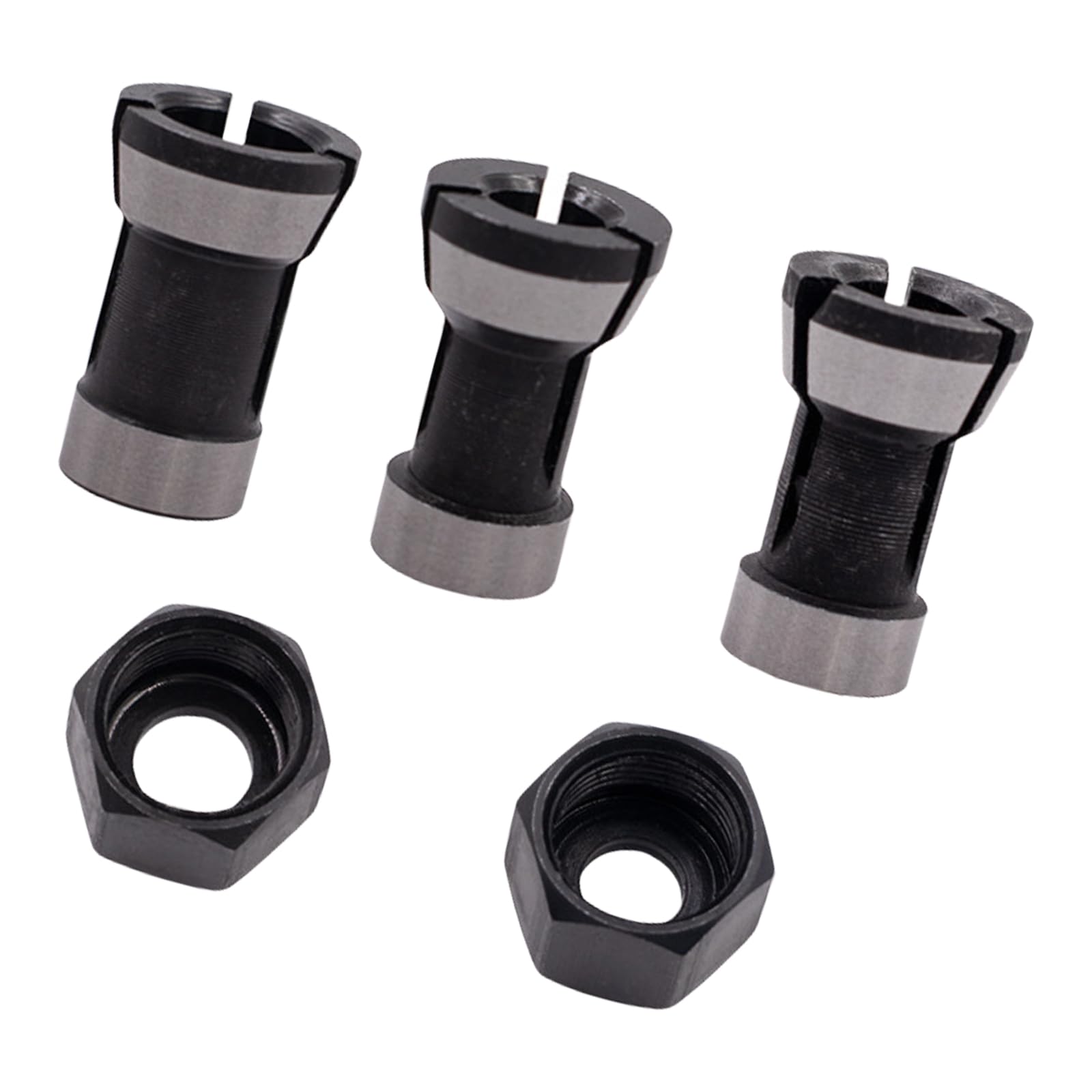 5Piece Router Collet Adapter for Enhancing Efficiency in Trimming and Carving Tasks Suitable for Various Skill Levels Woodworking Accessories