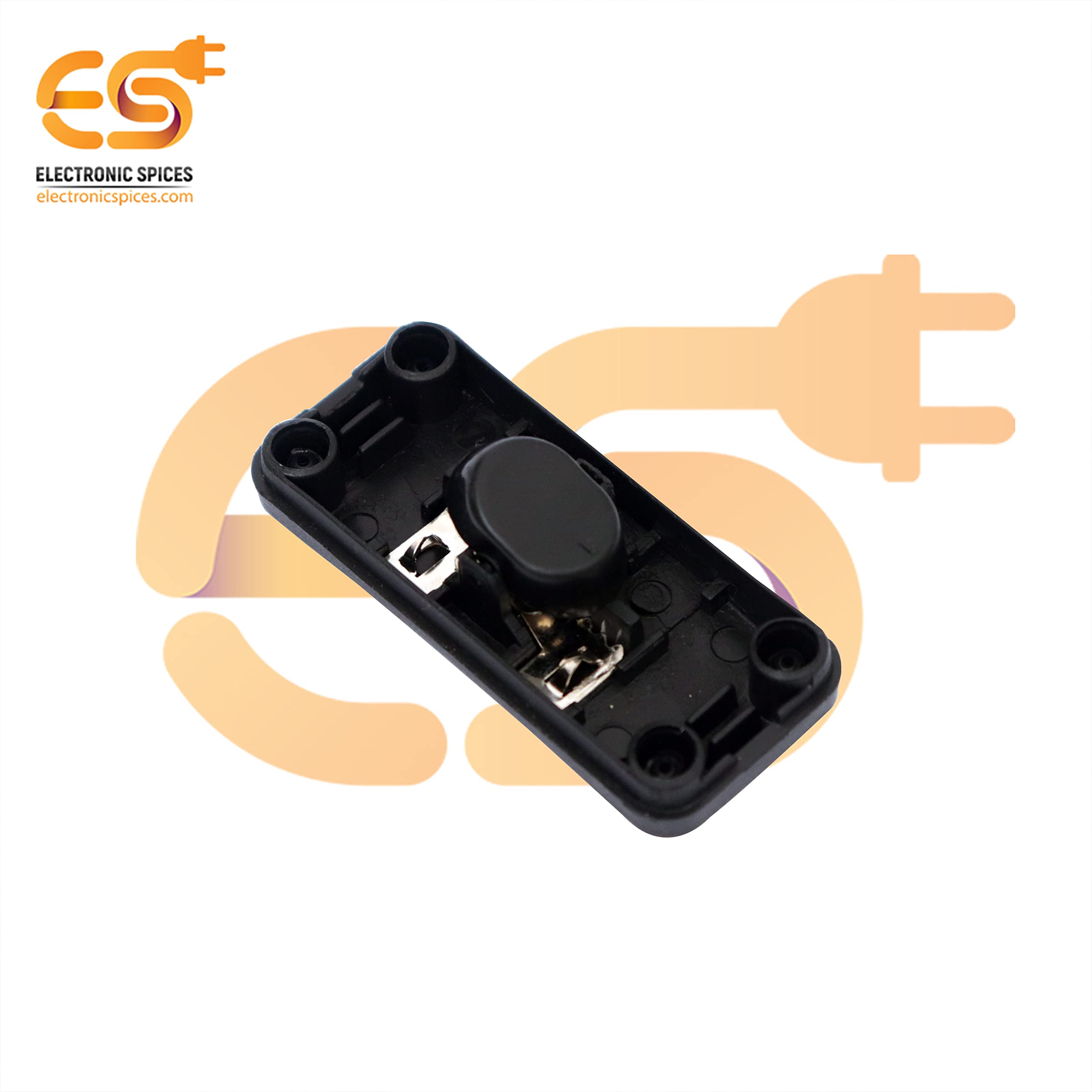Electronic Spices Black SPST Halfway Rocker Button Inline Switch For Table Lamp (Pack of 10) 4