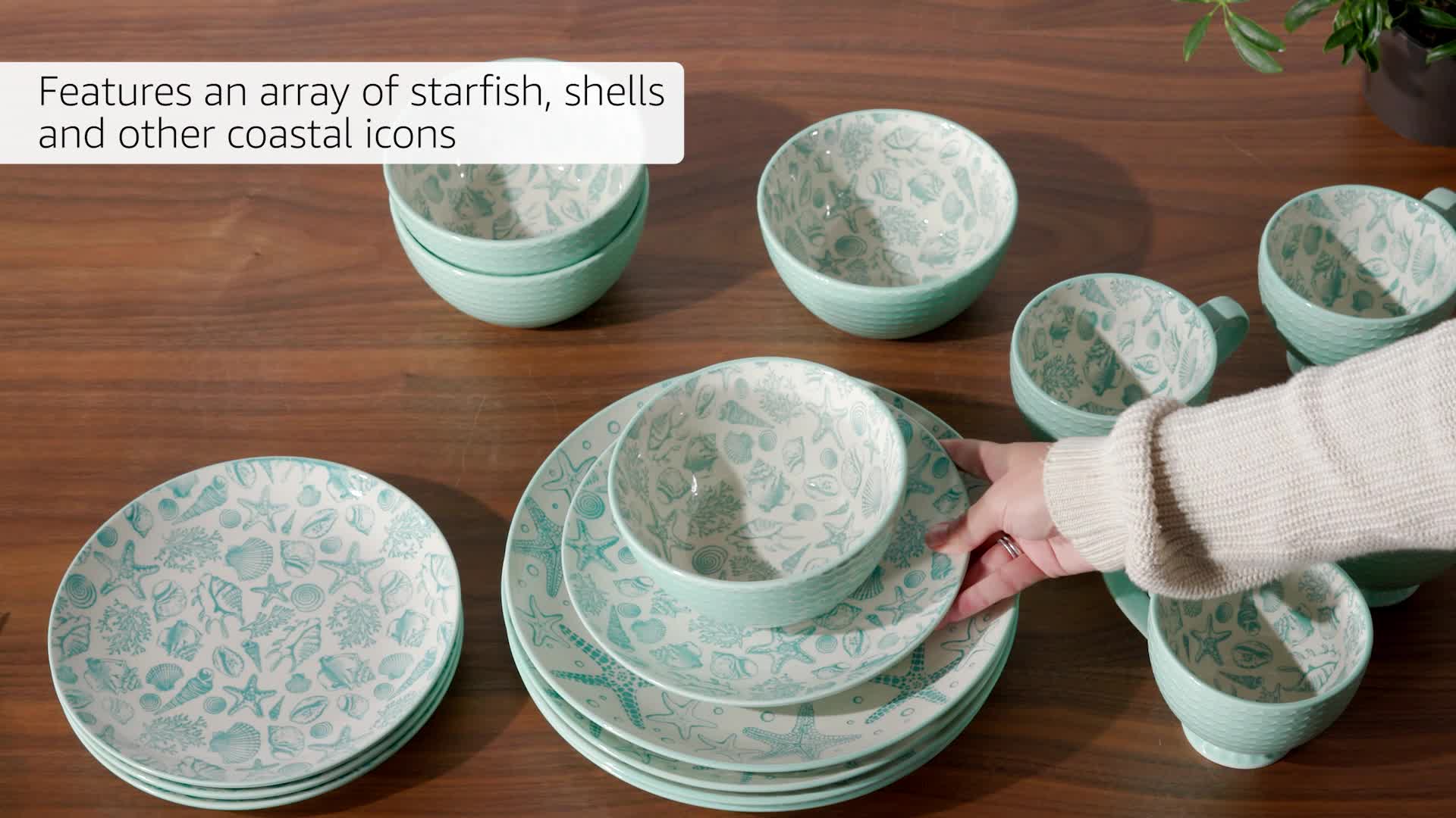 Amazon.com | Pfaltzgraff Venice 16-Piece Stoneware Dinnerware Set