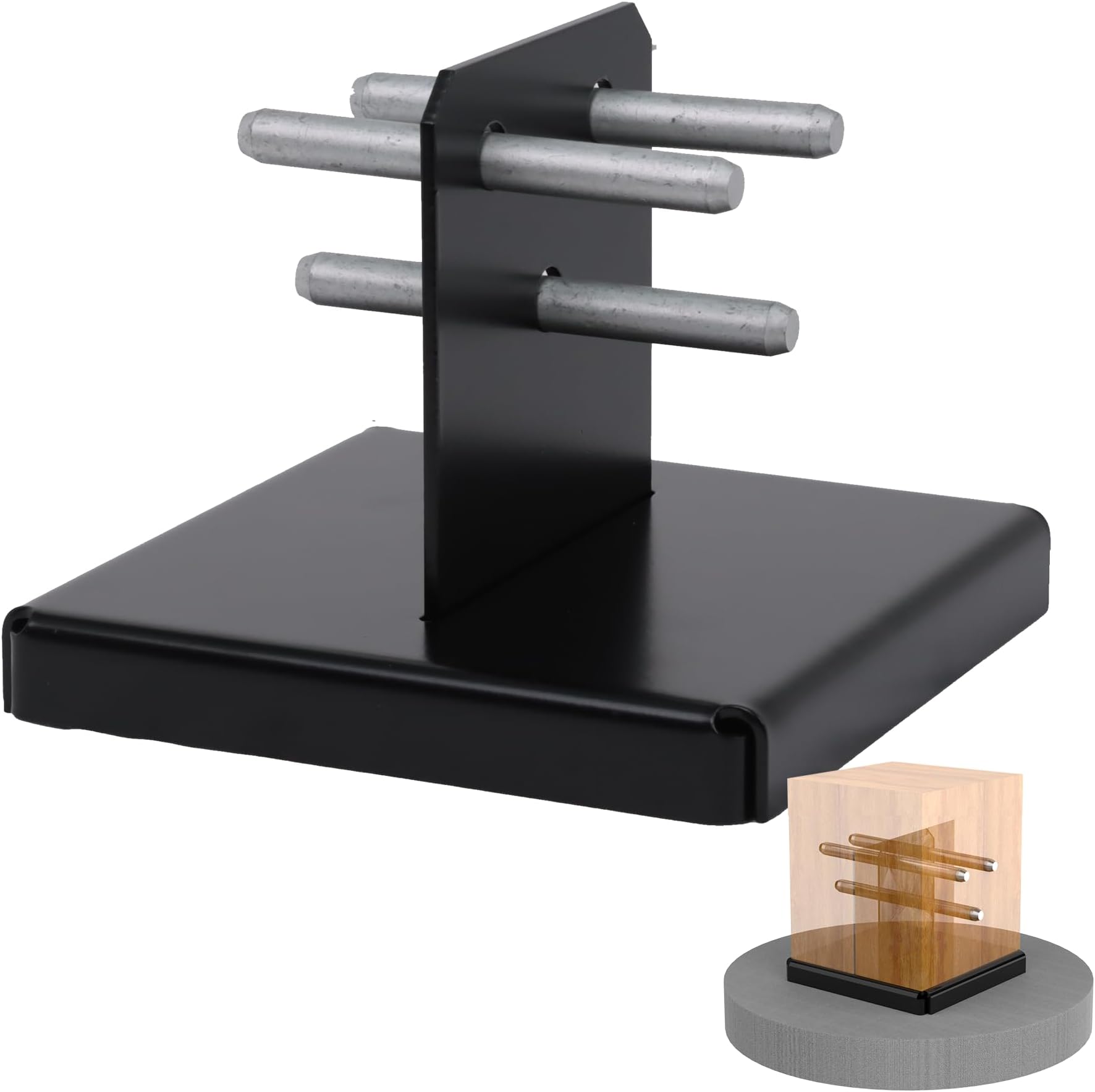 Galvanized 8x8 Concealed Post Base 2-per Box