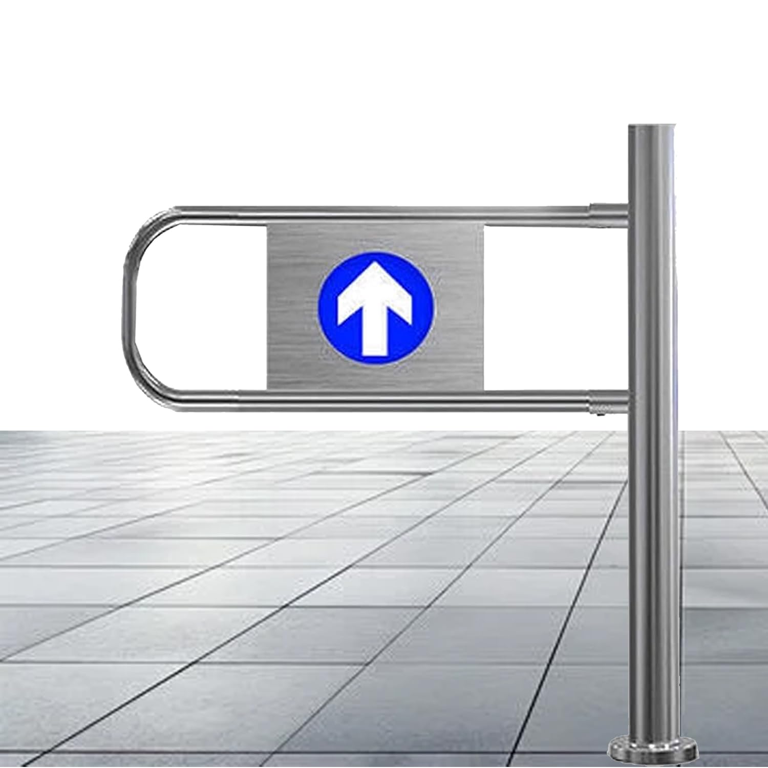 Portillon de sécurité battant à ressort pour stopper les flux inversés