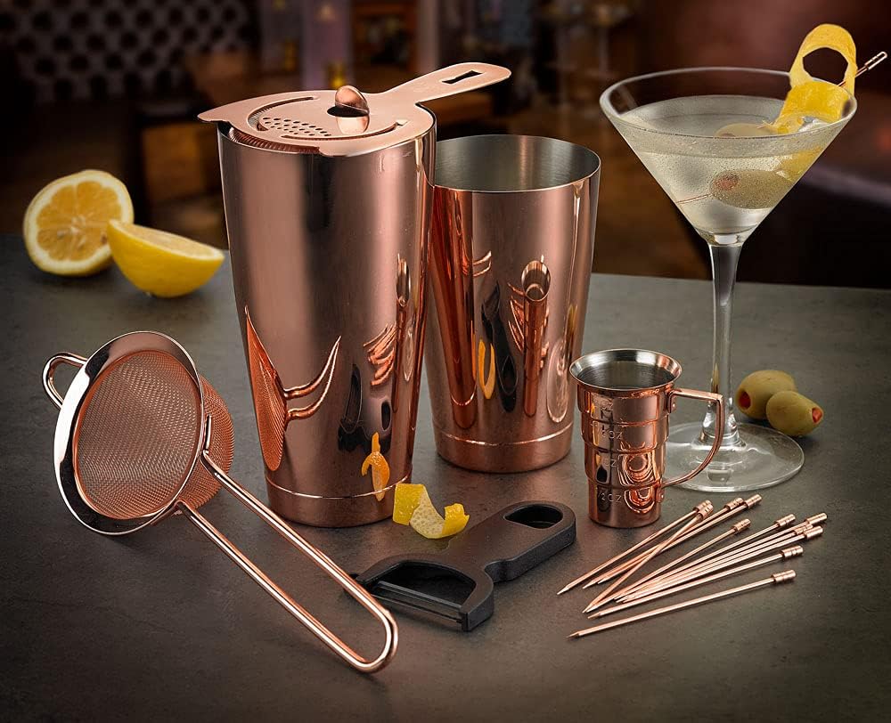 Barfly Cocktail Kit, Shaken Martini, Copper