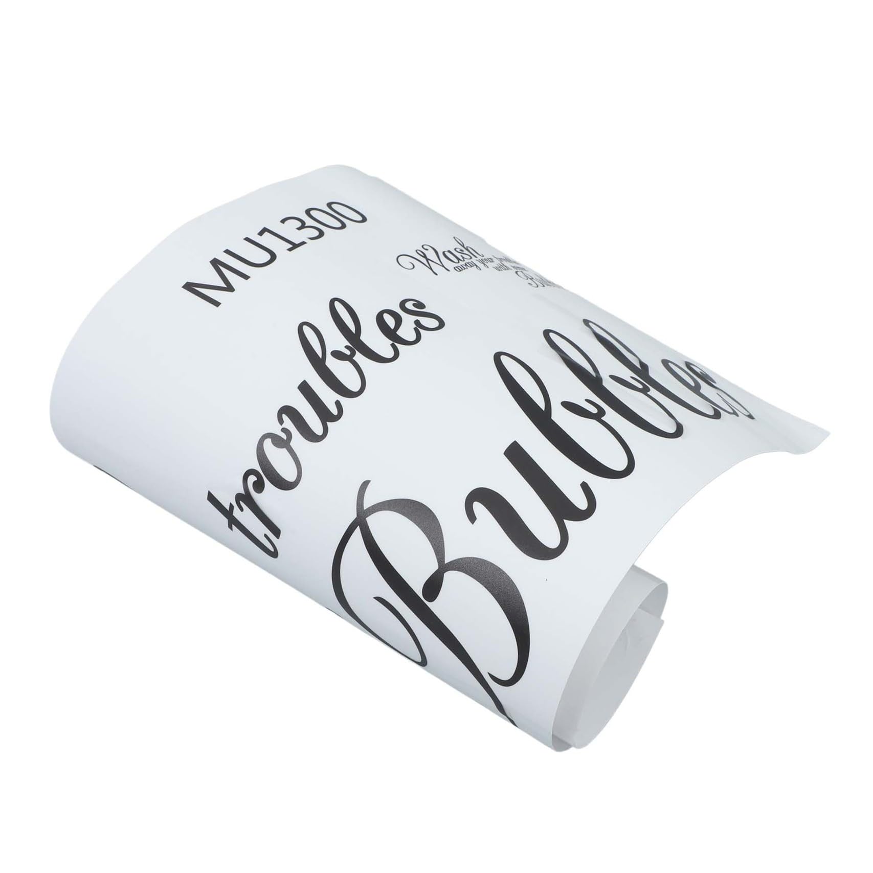 Wash Your Troubles with Some Bubbles Wall Saying Sticker Wall 60x27x0.1cm