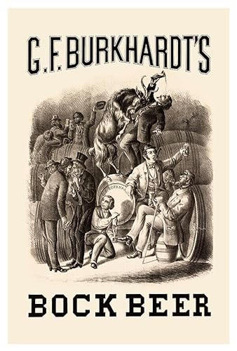 Burkhardt Bock Beer- Vintage Advertising Poster - Beer and Wine