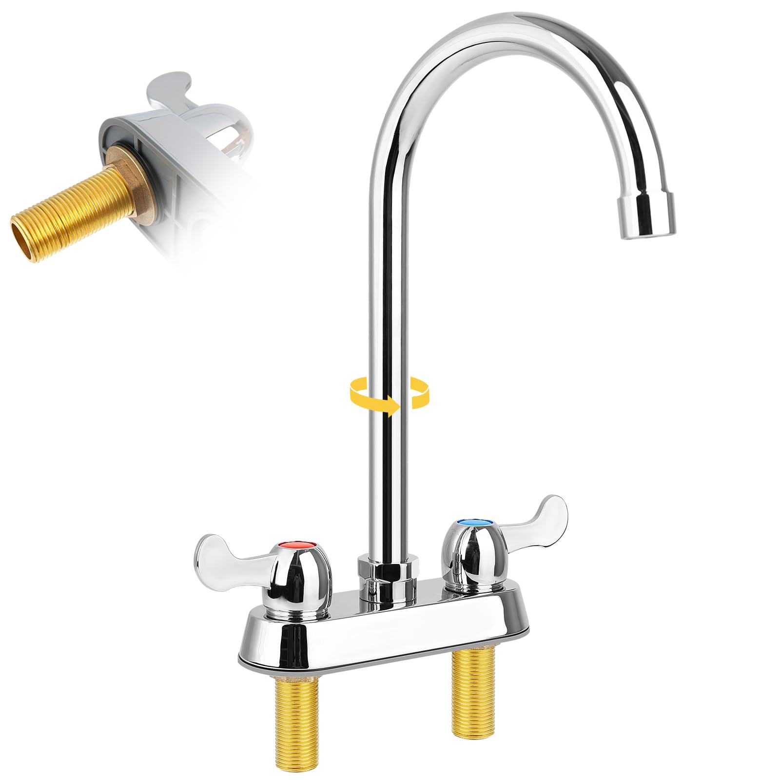 Robinet d'évier utilitaire 2 trous pour remplacer votre ancienne robinetterie