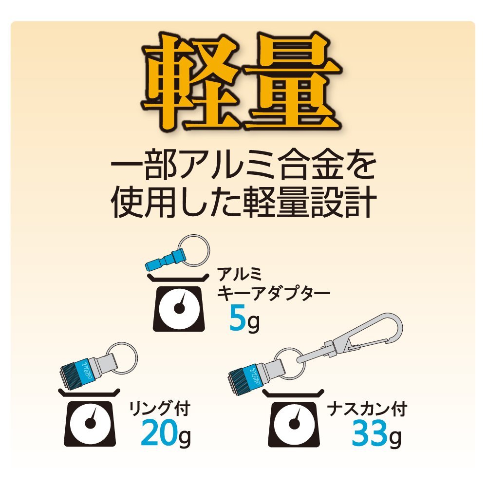 Amazon | トップ(TOP) アルミキーアダプターセット 迷彩青 ESH-MBA 燕