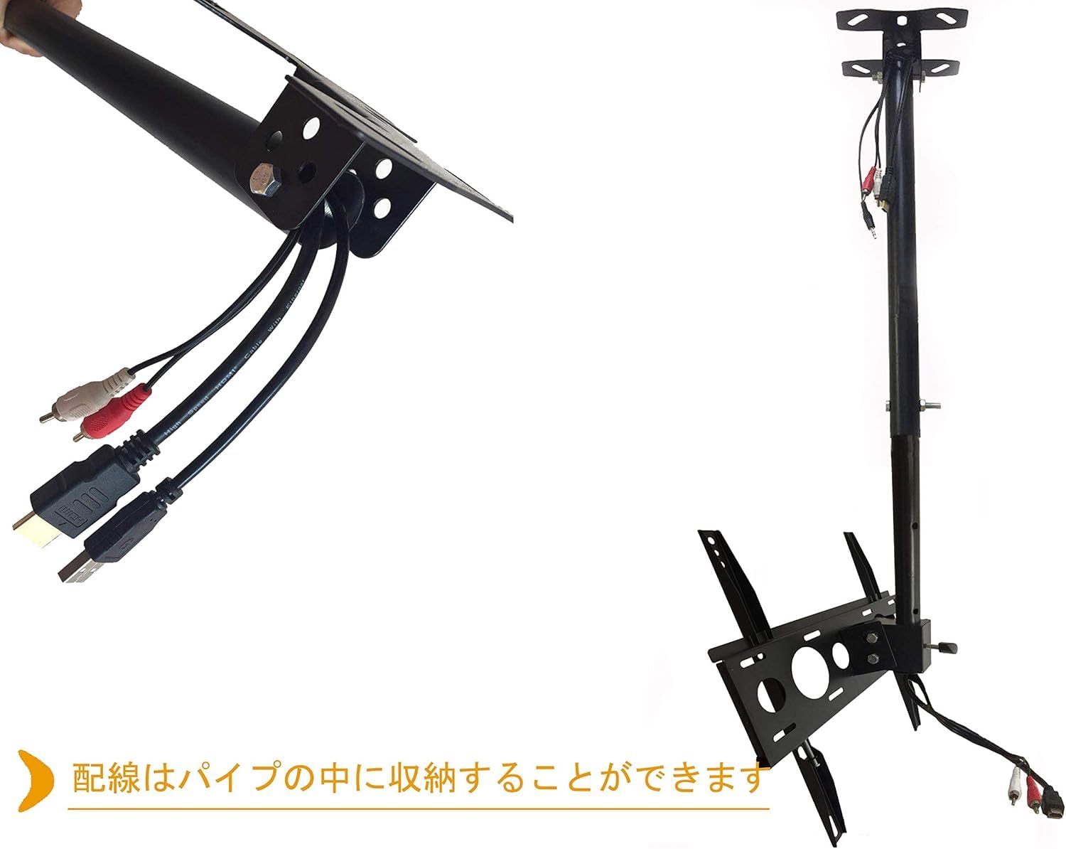 Amazon | Dunuiov テレビ天吊り金具 テレビ天井吊り金具 26-55インチ