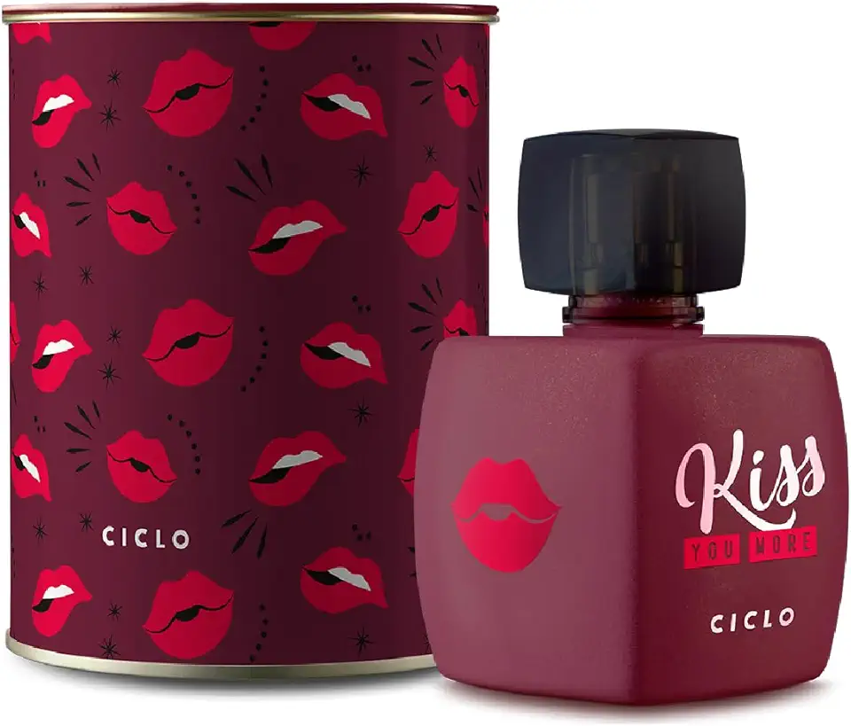 Perfume Deo Colônia Kiss You More Lata Feminino 100ml Ciclo