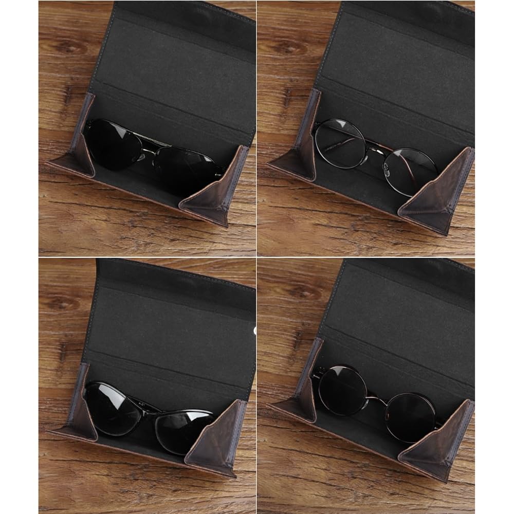 Skórzane etui na okulary, etui na okulary do czytania, przenośne etui na okulary przeciwsłoneczne w stylu retro wąskie etui dla kobiet mężczyzn poziome etui na okulary
