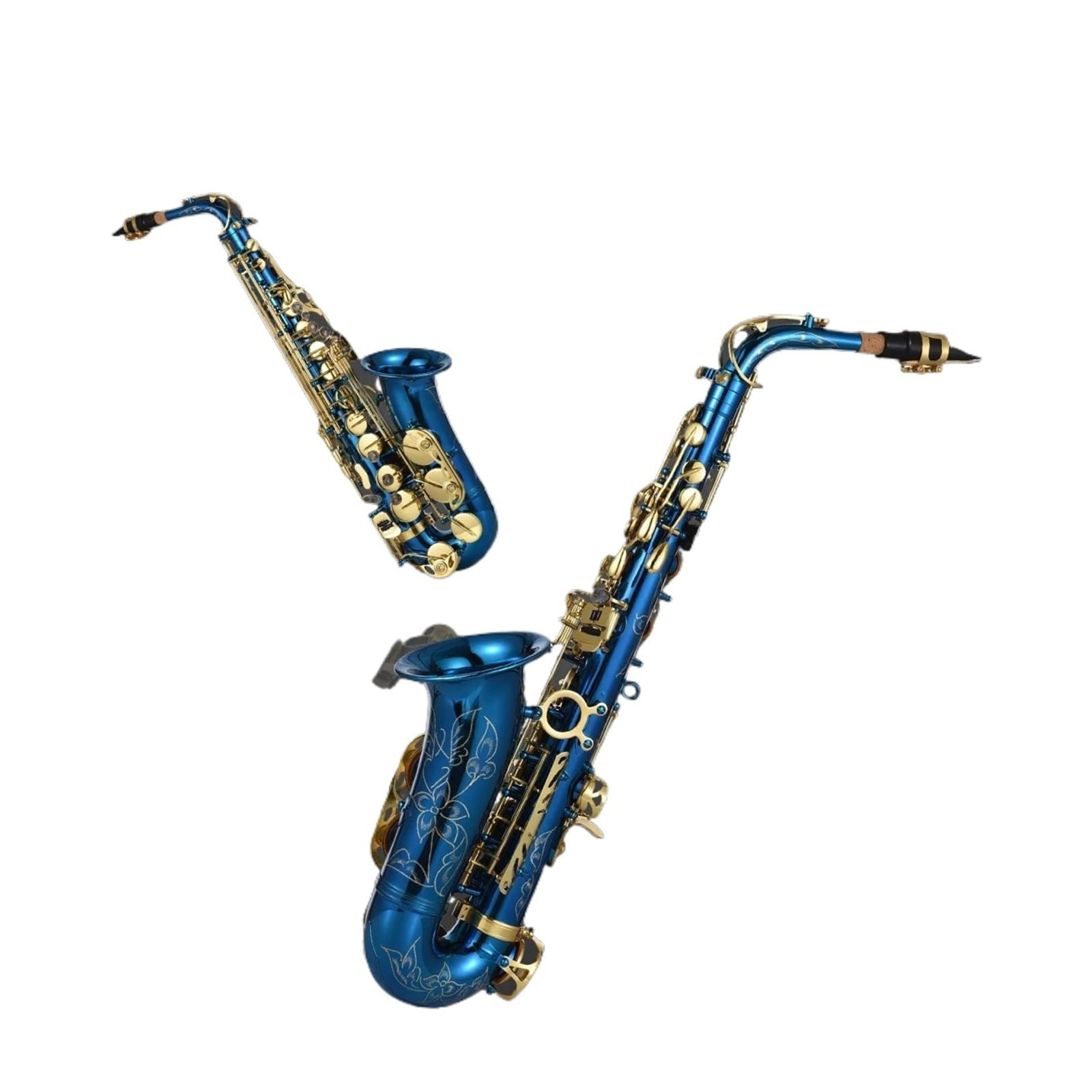 Saxophon Eb E Alt Messing Geschnitztes Instrument Mit Komplettem Zubehörsatz Standard-Saxophon