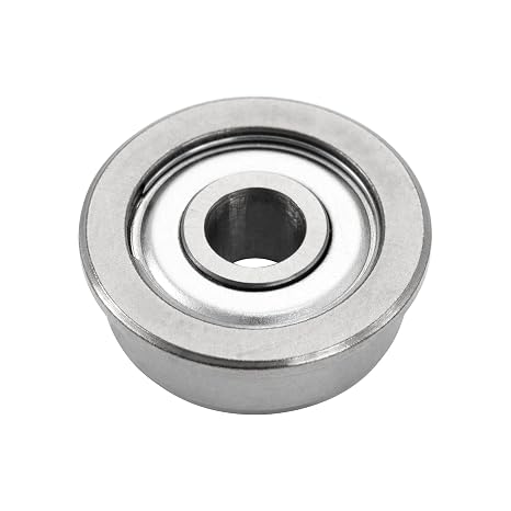 XIKE MF115ZZ Flanged Ball Bearings 5x11x4mm, Double Metal Shield and Pre-Lubricated, Chrome Steel Deep Groove Ball Bearings-10 Pcs.