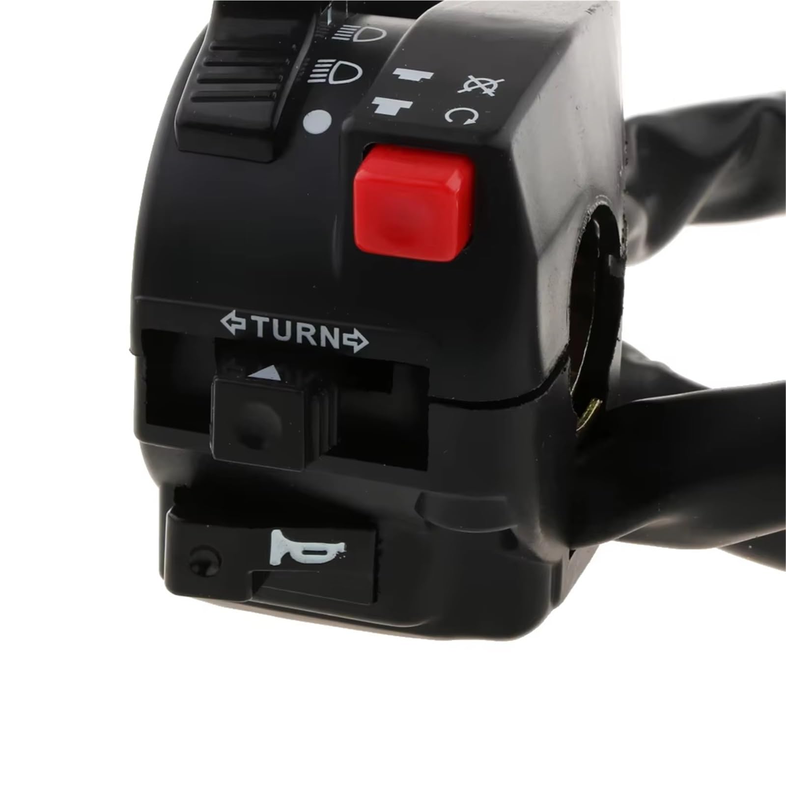 Interruptor 22 Mm para Motocicleta ATV Interruptor Izquierdo Luz Arranque Botón Estrangulación Interruptor Manillar Izquierdo para ATV 50-125cc Interruptor Momentáneo botón Arranque para Moto