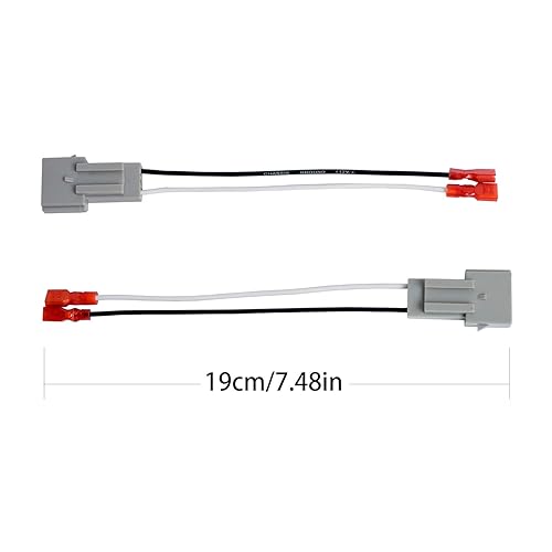 Miniatura 6 de HSTECH 72-6514 2 pares (paquete de 4) arnés de cableado de cable de cable para vehículos Chrysler Dodge Altavoces, adaptador de conector de enchufe