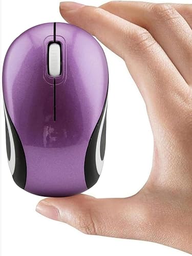 Ratón inalámbrico mini pequeño bolsillo portátil compacto de viaje USB pequeño ratón óptico pequeño 3 botones 1000 DPI ratón inalámbrico para PC,
