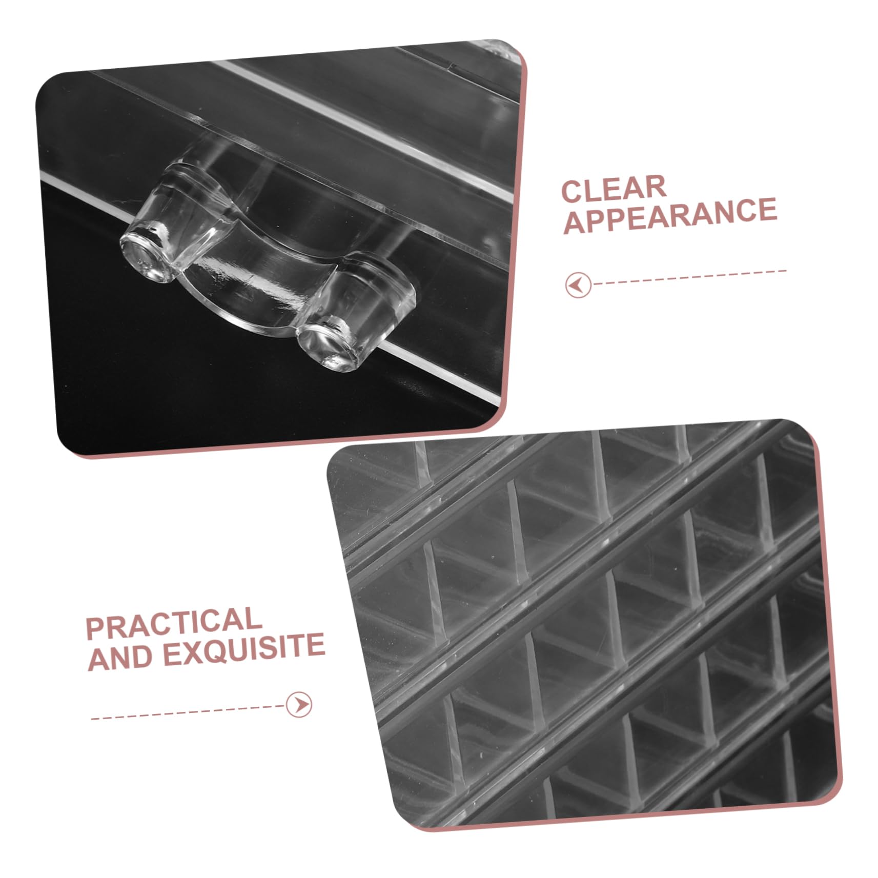 VALICLUD Organizador de Collares y Diseño Antienredos 5 Cajones Transparentes de Plástico Gran Capacidad Caja Joyero para Mujer y Niña para Collares y Cadenas