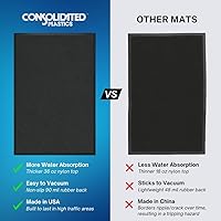 Vista 4 de Consolidated Plastics Ultimate Mat Parent - Fabricado en Estados Unidos (negro, 24 x 35 pulgadas)
