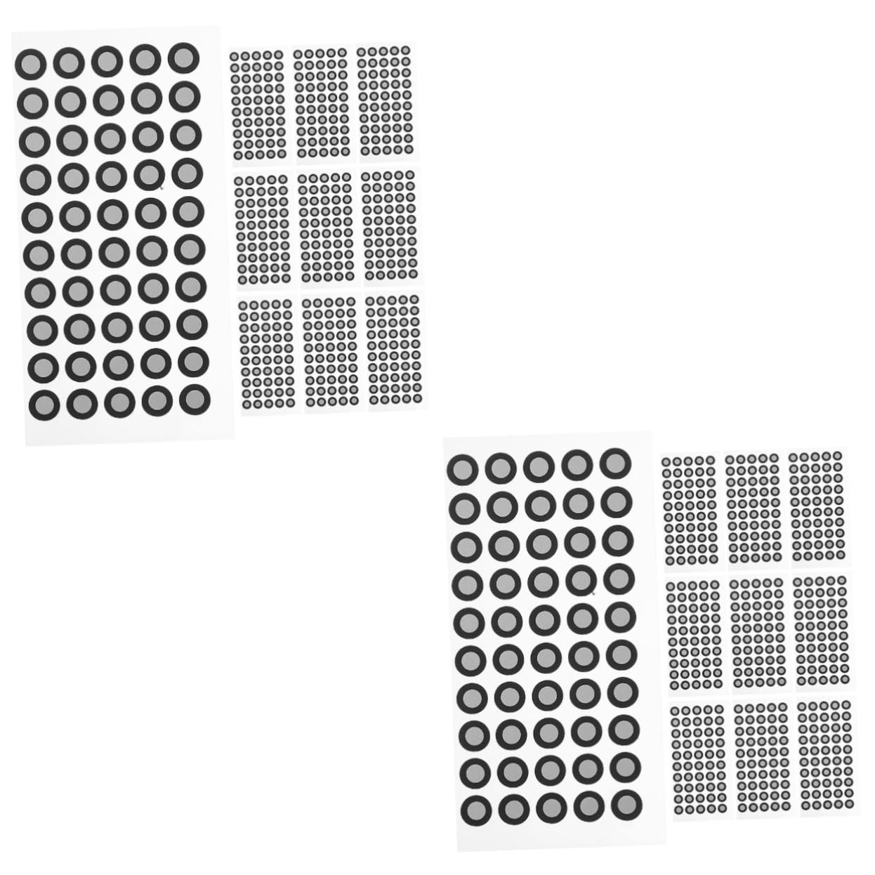 KICHOUSE 2sets Target Marker for 3D Scanner Long-Lasting Pet Reflective Film Marking Points 10sheets*2