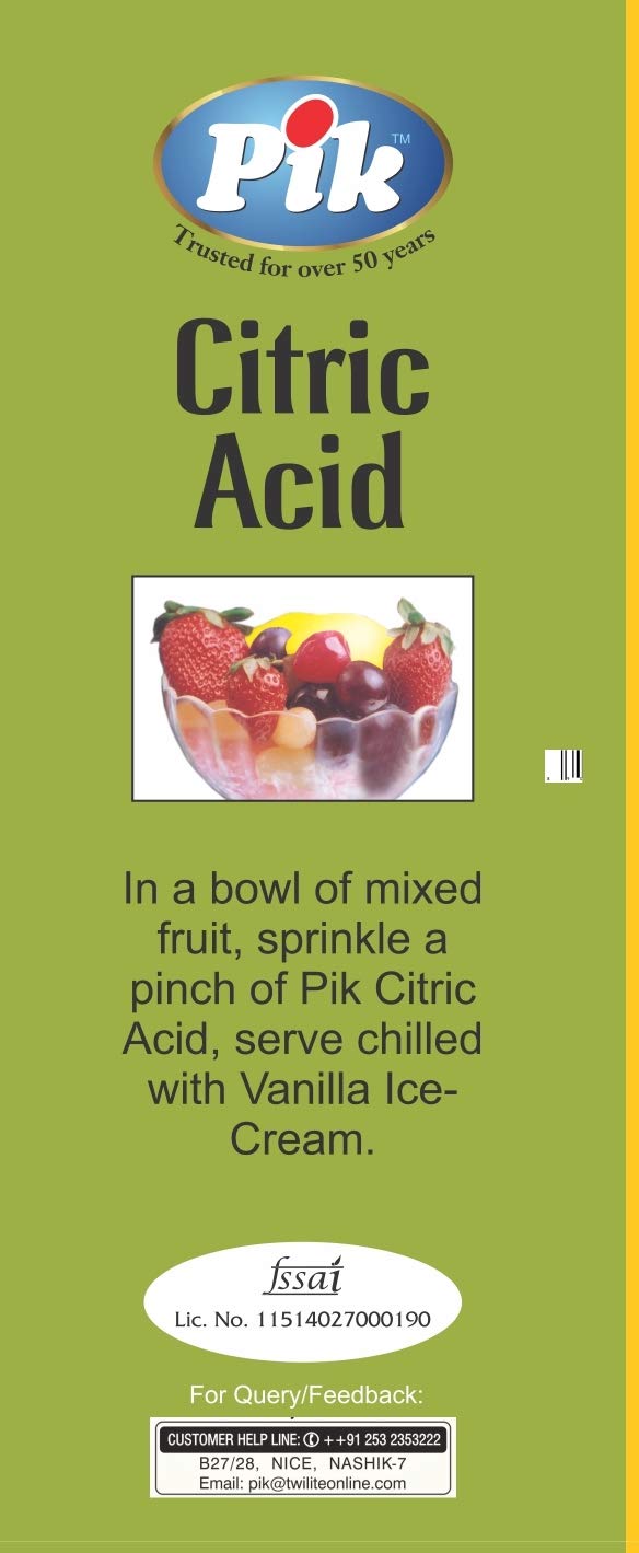 Pik Citric Acid, 250g 1