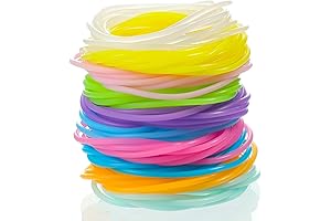 100 Pack Silicone Jelly Glow Bracelets, 80's Rainbow Hair Ties Wristbands
