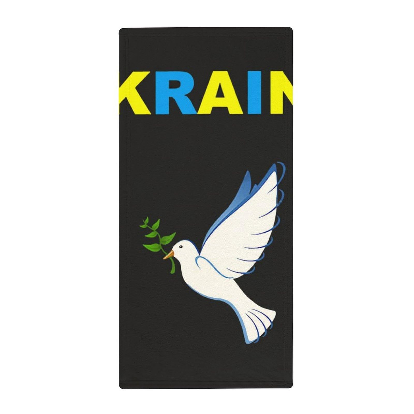 MZGFAQ Ukraine Birds Bath Towel Extra Aborbent Bathroom Shower Towel For Gym Spa Hotel 73x35cm