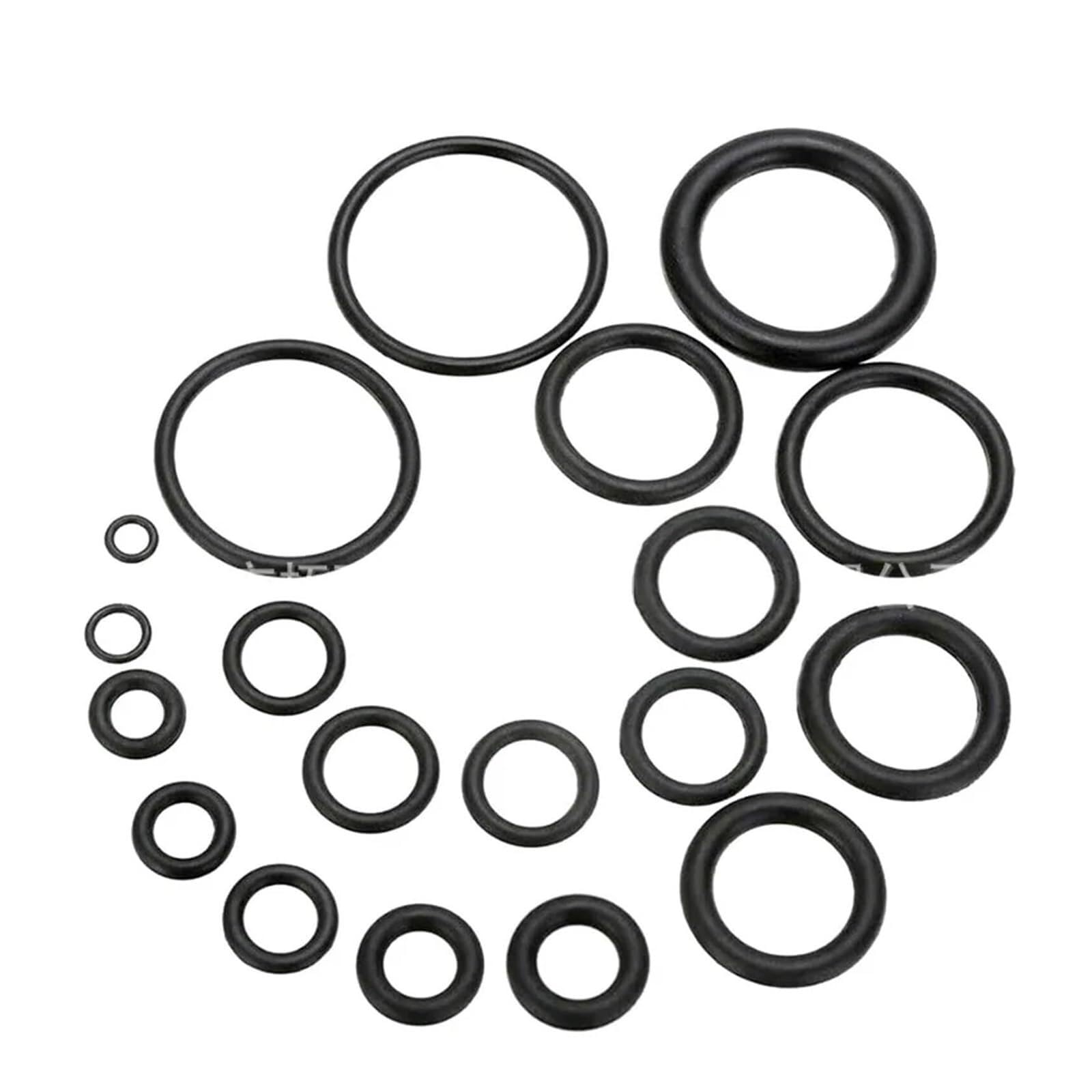 175/200 pz O-ring in gomma Set guarnizioni di tenuta elastici in gomma nitrilica O-ring ad alta pressione Kit di riparazione fascia elastica di tenuta - Kit guarnizioni assortite(200pcs)