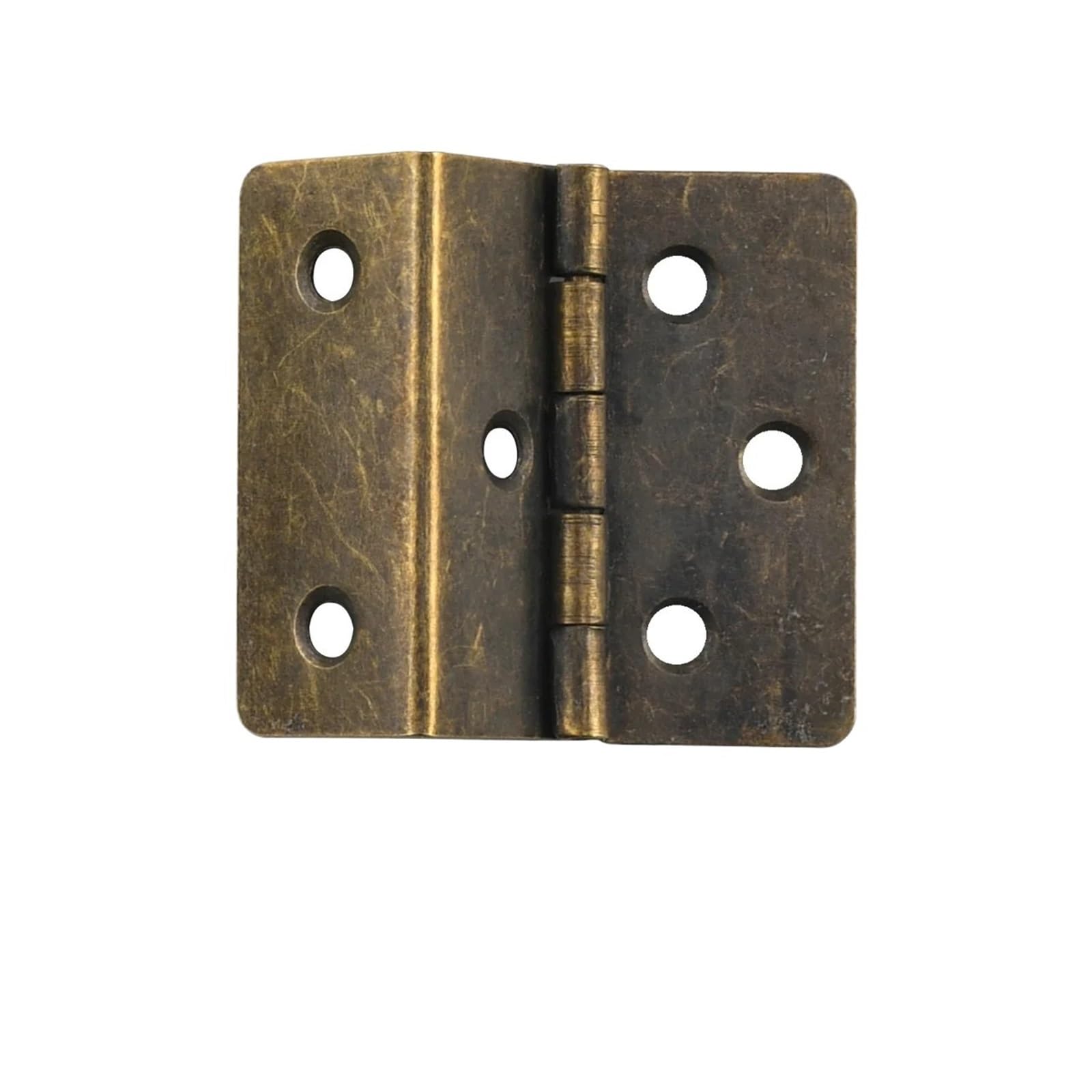 Charnière 6 trous laiton antique pour restaurer un meuble en bois de salon x2