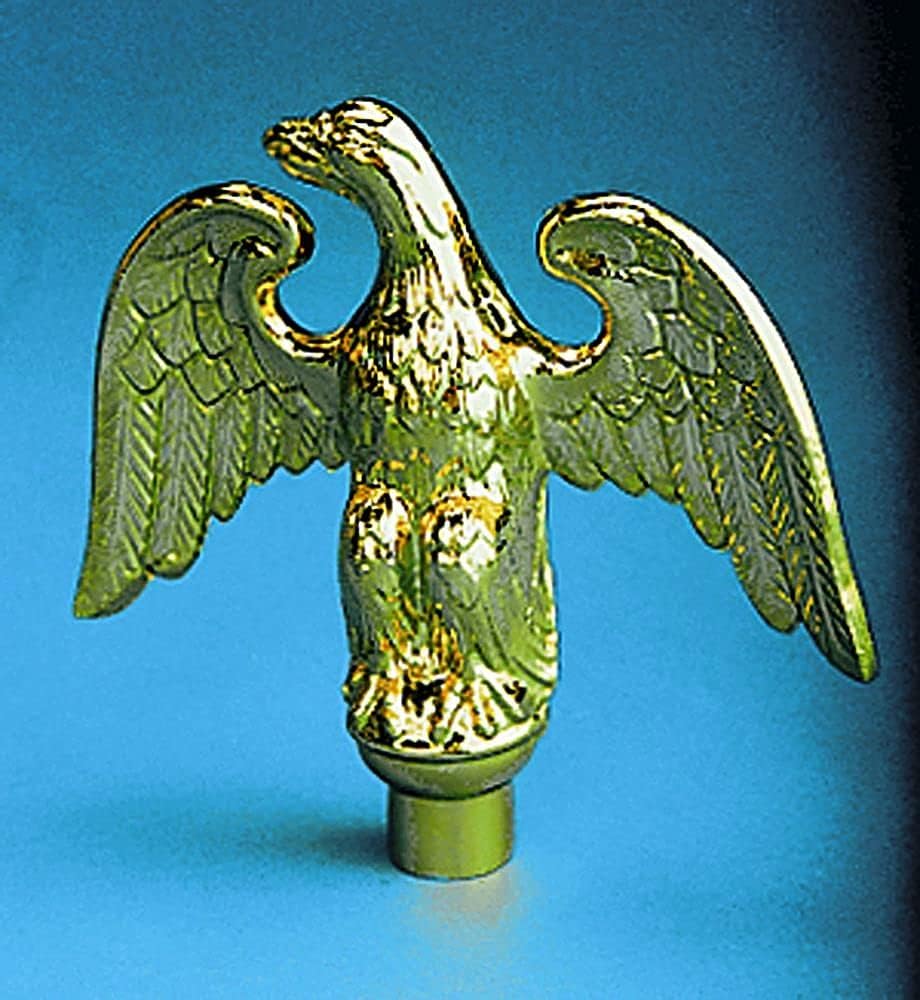 Allied Flag Metal Perched Eagle Indoor Flag Pole Ornament
