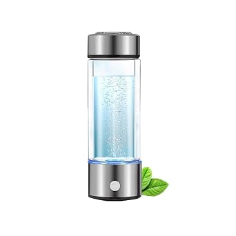 Portable Rechargeable Hydrogen-Rich Ion Generator Hydrogen-Rich Water Generator Bottle Health Care Cup, Pure H2 Alkaline Water Bottle Water Electrolytic Ion Generator Anti-Aging Water Purifier