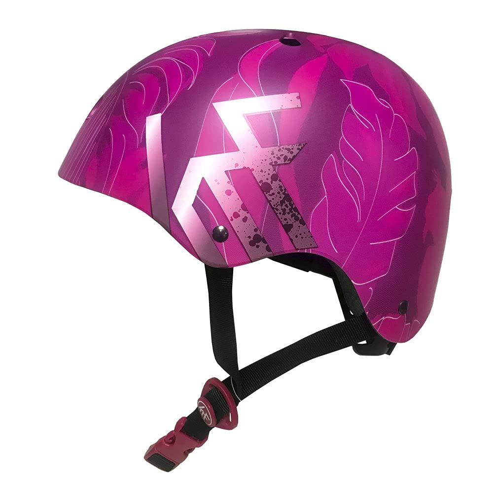 KRF The New Urban Concept Tropic Pink Casco Multideporte Skate | Patinaje | Bicicleta | Monopatin, Mujer, Multicolor, M (54-58CM)