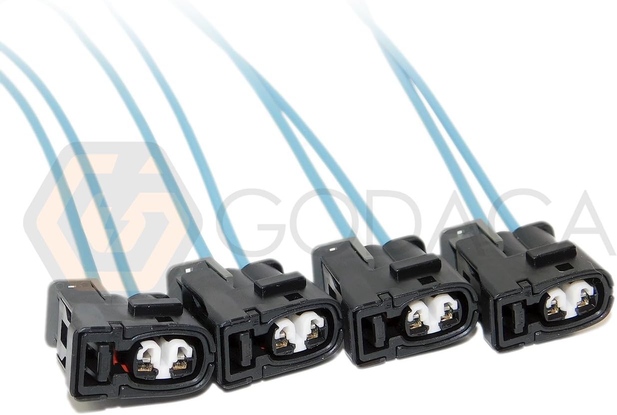 4x Connector 2 pin 2-way for Ignition Coil Fuel injector 90980-11246