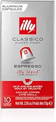 Illy Café Illy Torrado Clássico Em Cápsulas Compatíveis Com Nespresso® - 100% Arábica - 1 Pacote De 10 Cápsulas