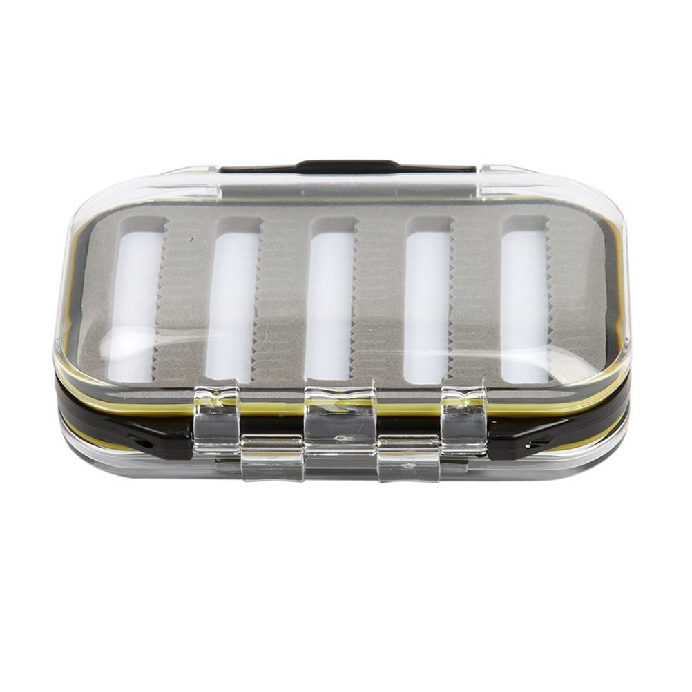 Transparent Fishing Tackle Box Double-Sided Box Small Fishing Tackle Lure Storage Waterproof Serrated Edge Transparent Double-Sided