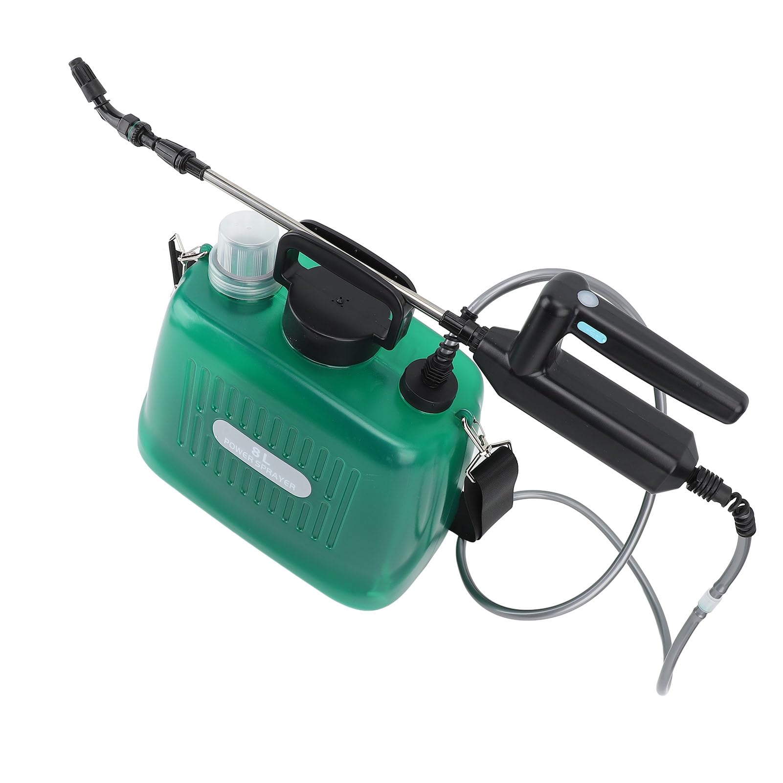 Rengue 2,1-Gallonen-batteriebetriebenes Sprühgerät, Sprühmaterial, Automatisches Elektrisches Gartengerät für Rasenbewässerung, Autoreinigung und Pflanzenpflege. 2,1-Gallonen-batteriebetriebenes