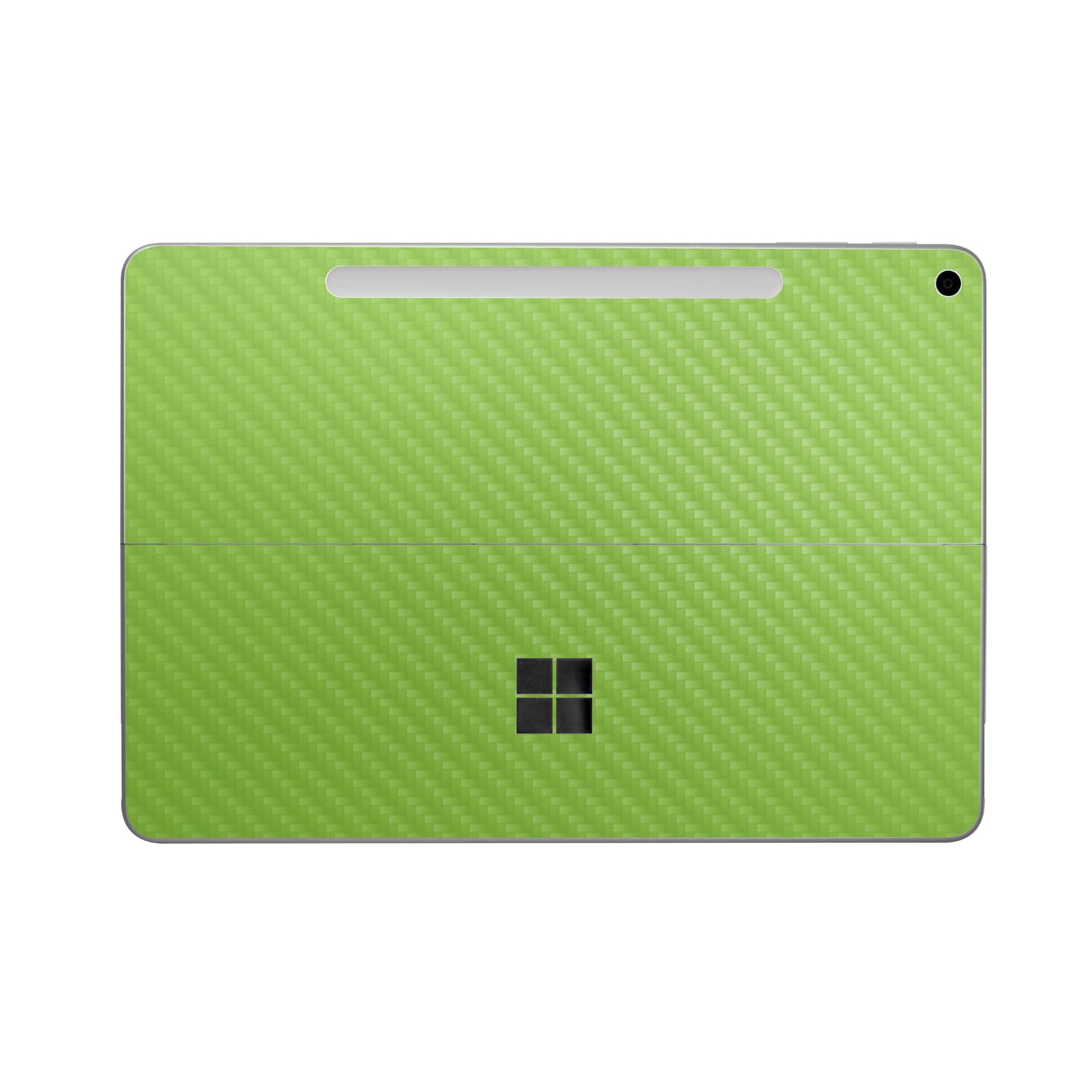 Carbon Fiber Tablet Skin Compatible with Microsoft Surface Pro 12" (2025) - Solid Lime Green - Premium 3M Vinyl Protective Wrap Decal Cover - Easy to Apply | Crafted in The USA by MightySkins