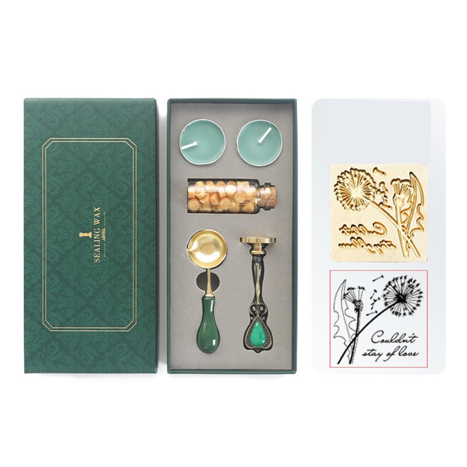 Siegelwachs Siegelwachs-Stempelset | Siegelwachsperlen-Set, Einzelkopf-Siegelwachs-Stempelset(Color11)