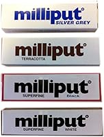 Vista 2 de Milliput Masilla epoxi Pack de 3 (6 varillas) estándar amarillo gris frío modelado restauración escultura