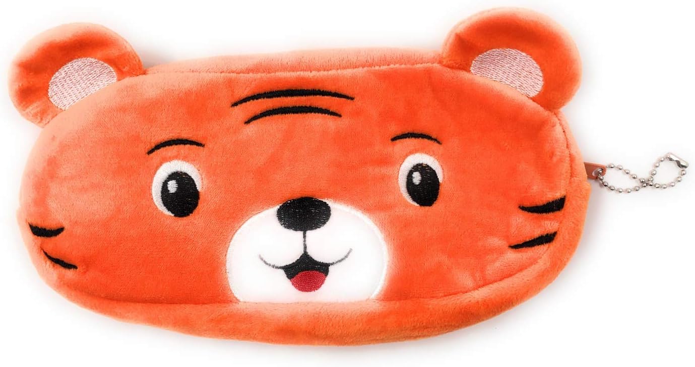 24x7 eMall Emoji Pencil Pouch Soft Toys for Children, Kids Favorite Pencil Box (Tiger)