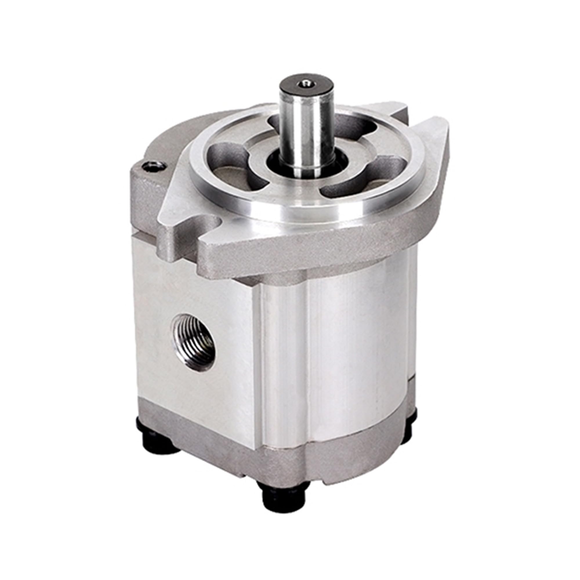 ATO 4 GPM Hydraulic Single Gear Pump, 3000-3600 psi,Small Hydraulic Gear Pump, SAE 2-Bolt Mounted, for Industrial Commercial Chemical Uses, Counterclock Rotary