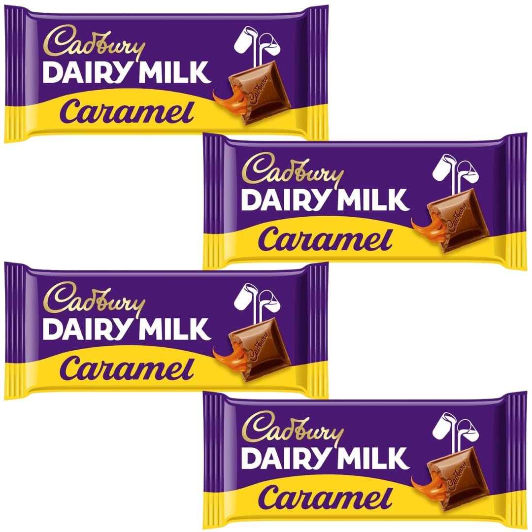 Milk Caramel Chocolate Bundle With Dairy Milk Caramel Chocolate Bar 120g (4 Pack)