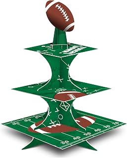 FRIDAY NIGHT Super Football Bowl Party Cardboard Cupcake Stands Mini Cake Dessert Stand Reusable Kid Birthday Baby Shower Sport Theme Supplies